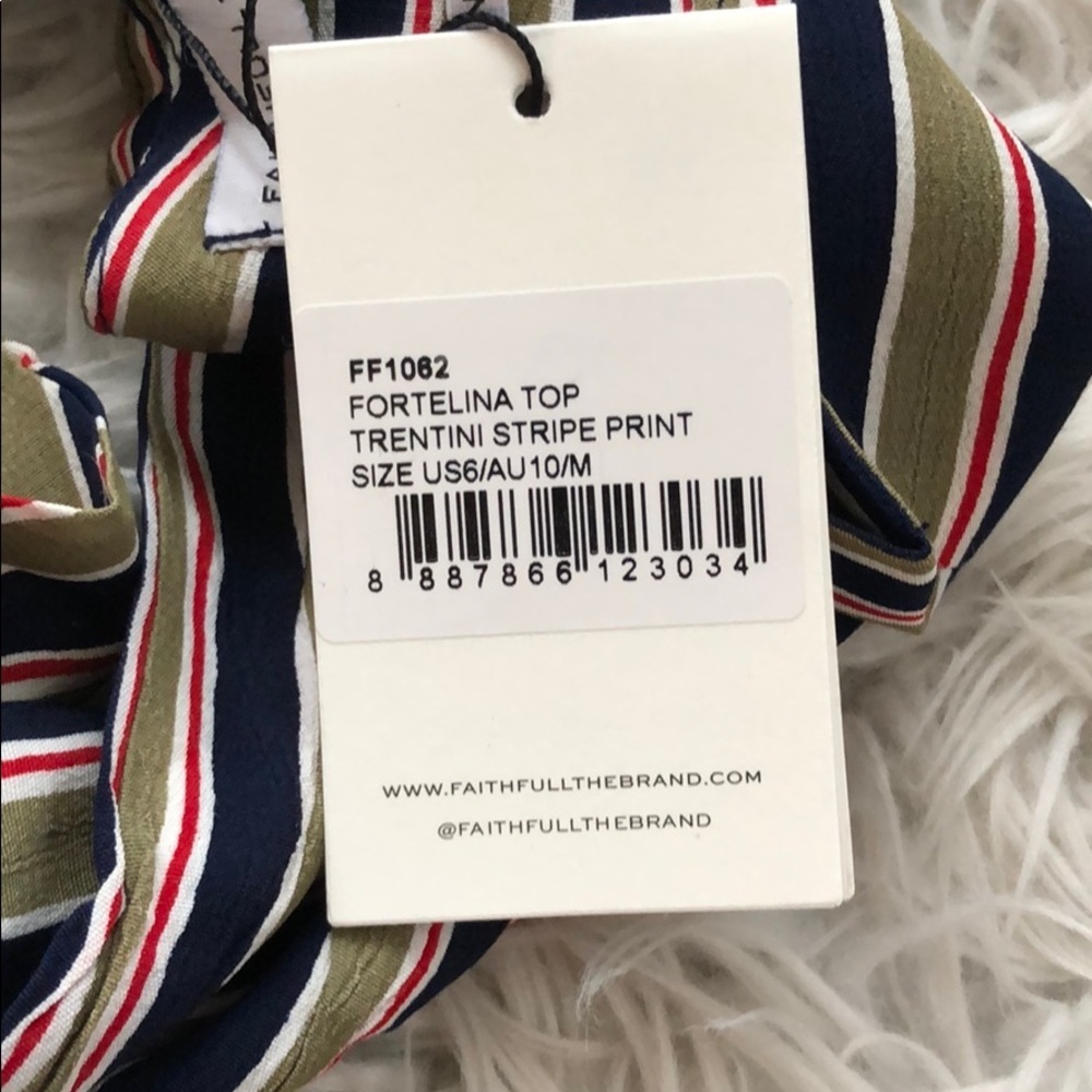 NEW • Faithfull The Brand • Fortelina Striped Top - Picture 7 of 7